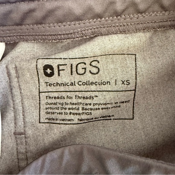 FIGS Zamora Jogger Scrub Pants XS Technical Collection Gray Style W18SW2005 - Picture 4 of 7